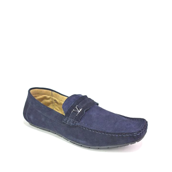 Mens Shoes Leather Pu Navy