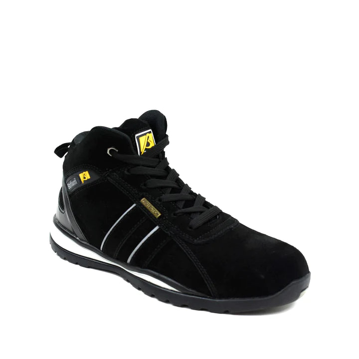 Mens Safety Work Trainers Black