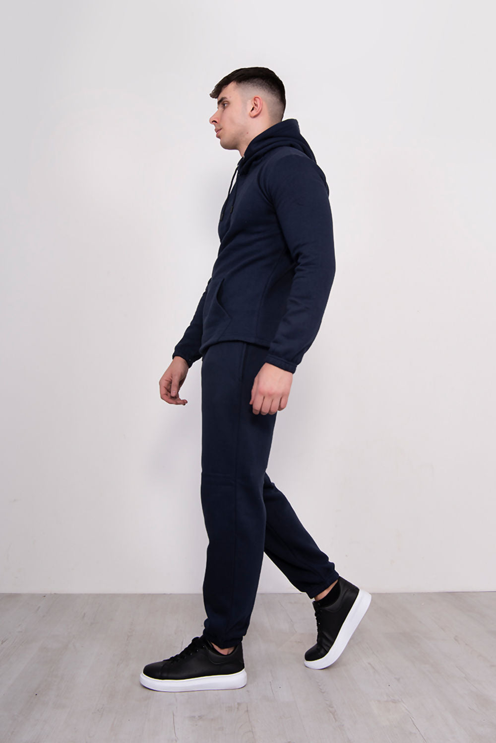 MENS PULLOVER HOODED TRACKSUIT NAVY