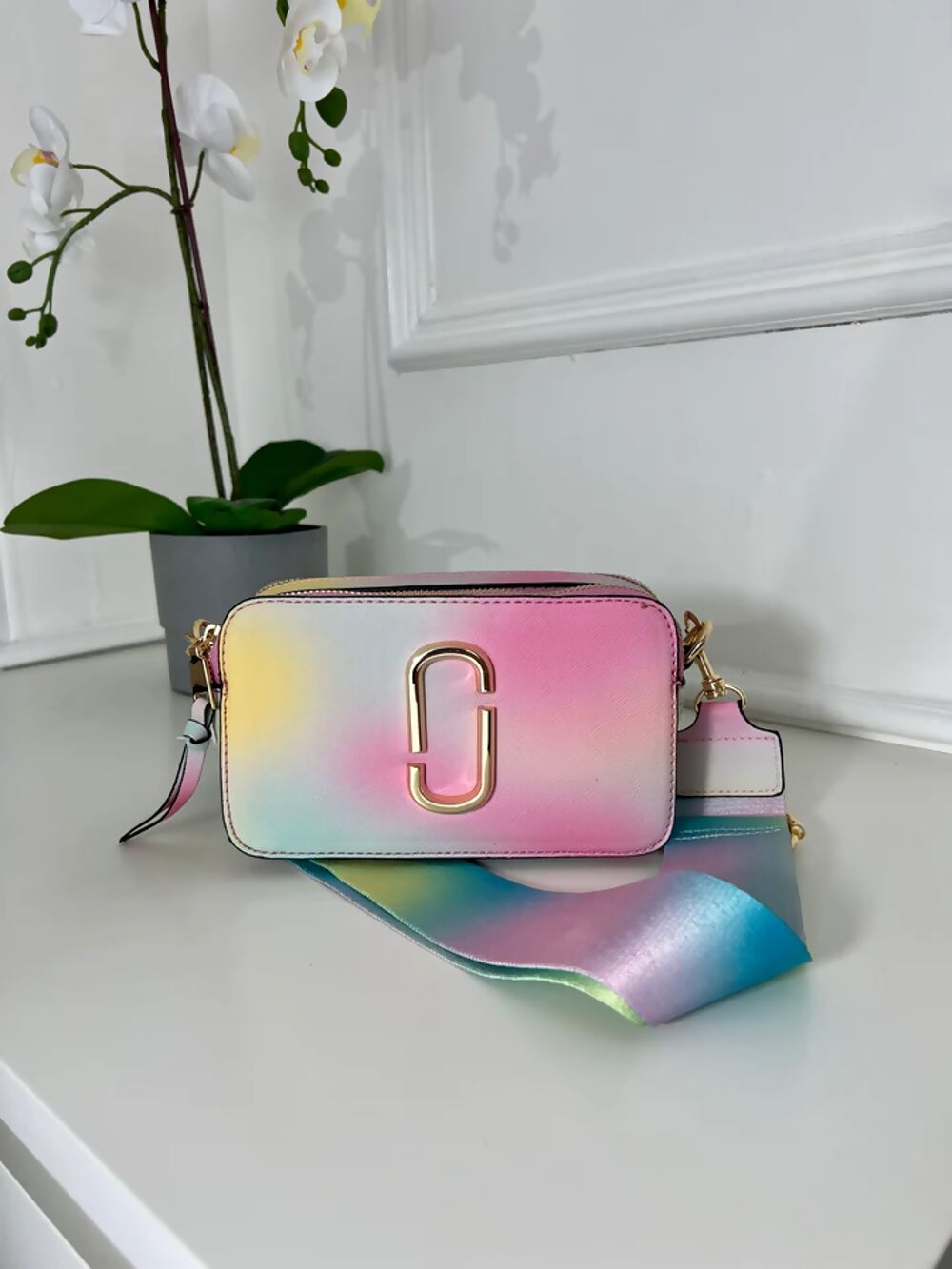 Ladies Crossbody Box Bag Rainbow