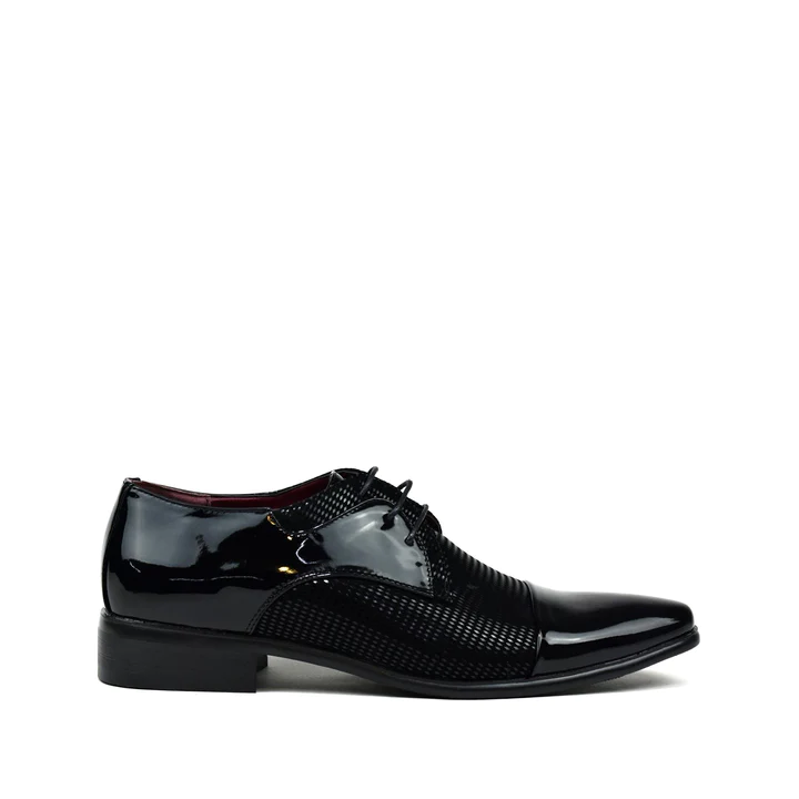 Mens Shoes Leather Pu Black