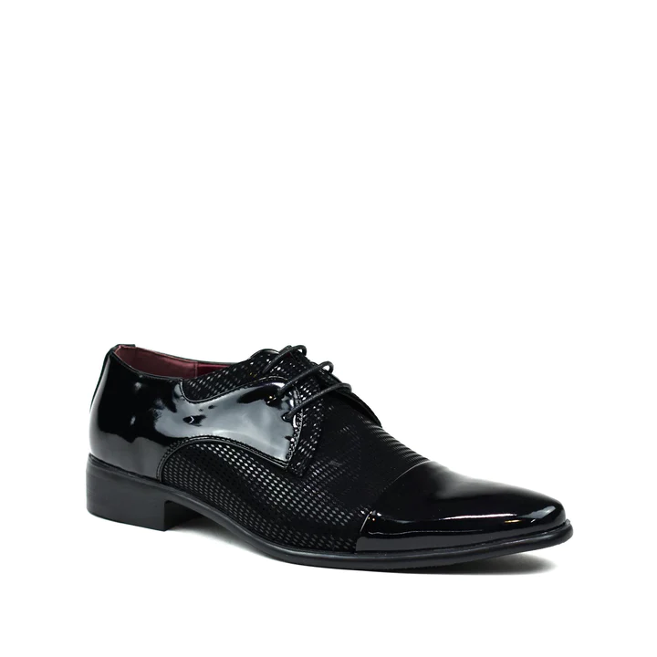 Mens Shoes Leather Pu Black