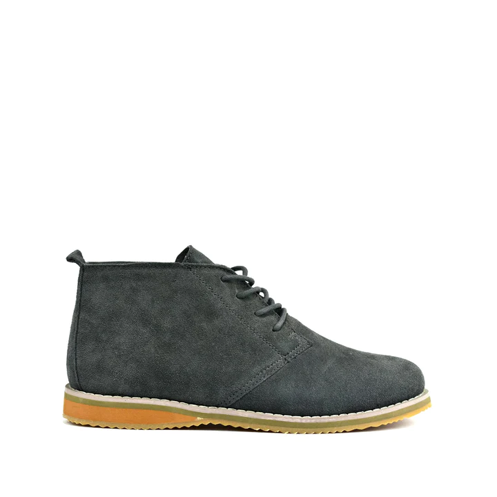 Mens Shoes Leather Pu Grey