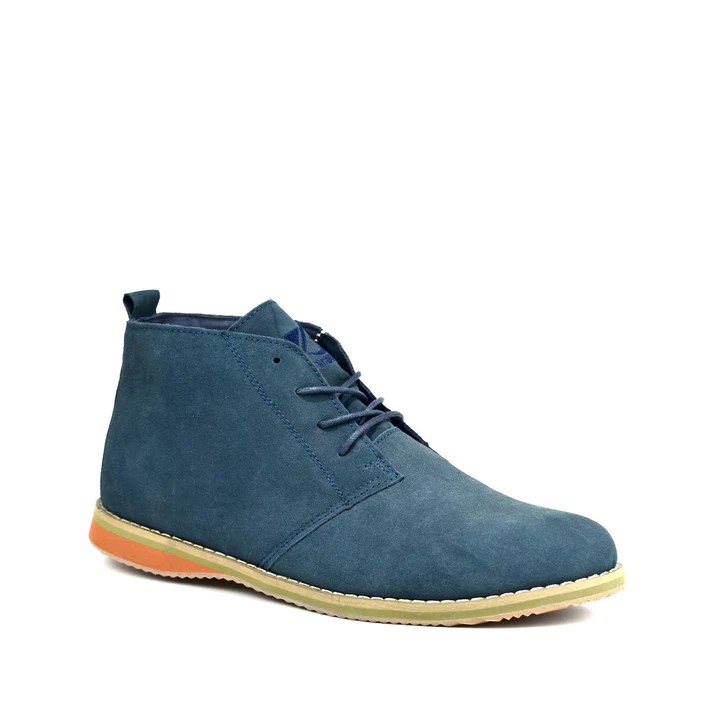 Mens Shoes Leather Pu Navy