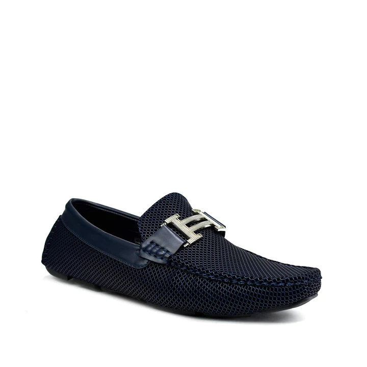 Mens Casual Shoes Pu Navy