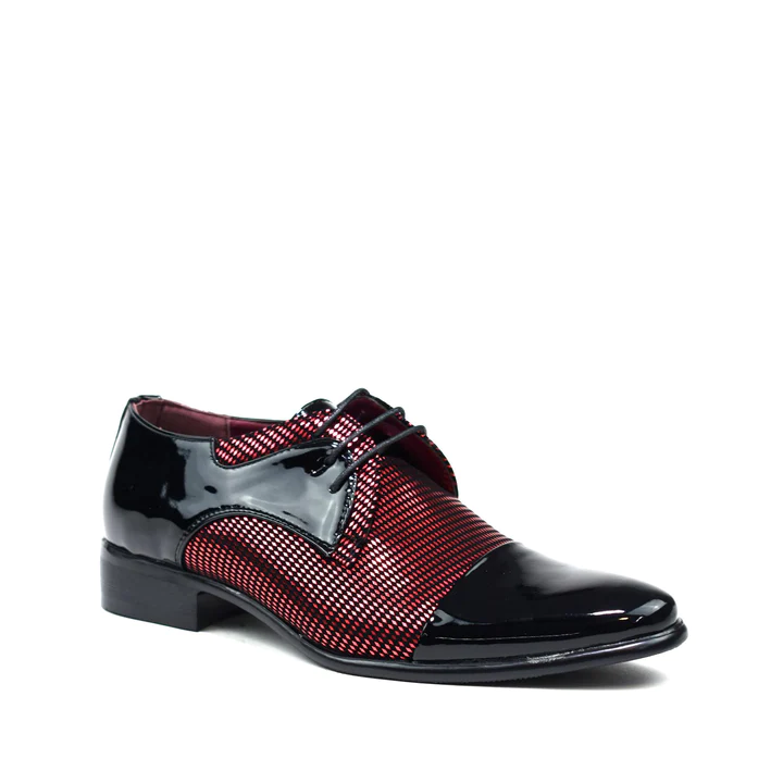 Mens Shoes Leather Pu Red