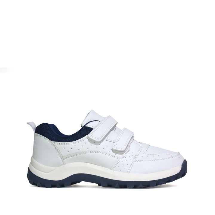 Mens leather Riptape Trainers White