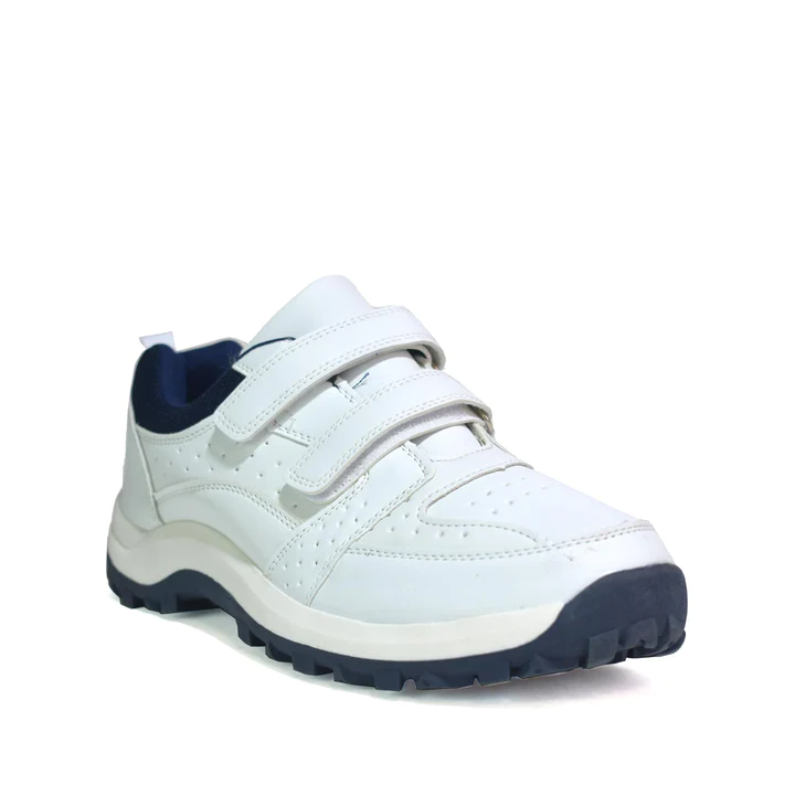 Mens leather Riptape Trainers White